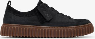 Clarks Torhill Lace Black Nubuck Schoenen