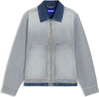 HUGO BOSS Denim jacket with inside-out styling