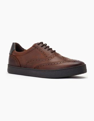 base Mens Base London Christo Leather Mens Tan Lace-Up Shoes - Brown - Size: 12