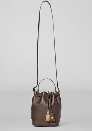 Alo Mini Balance Bag in Espresso Leather Brown