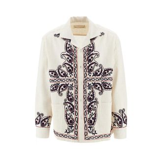Baziszt Memento embroidered silk shirt Man S