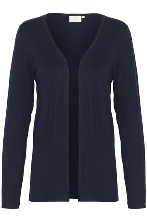 Kaffe Womens Classic Long Sleeves Cardigan Sweater, Midnight Navy, Medium