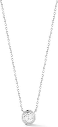 Glaze Jewelry Bezel Set Cubic Zirconia Pendant Necklace in Silver at Nordstrom Rack