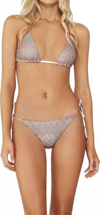 PQ Swim Lavish Bikini Top In Grey/pink