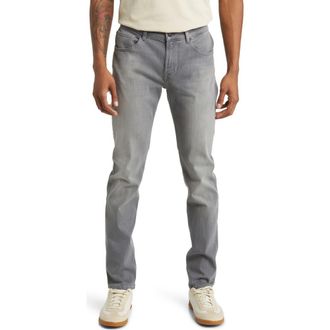 7 For All Mankind Luxe Performance Plus Slimmy Taper Jeans in Grey at Nordstrom, Size 31