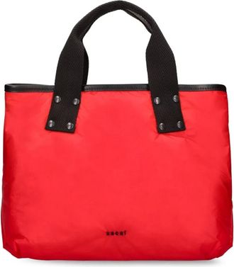 sacai Rode Logo Winkel Tas Tote - Dames - Handtassen - Rood - ONE Size - Leer - Tassen