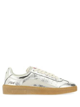Dsquared2 Silver Leather Sneakers