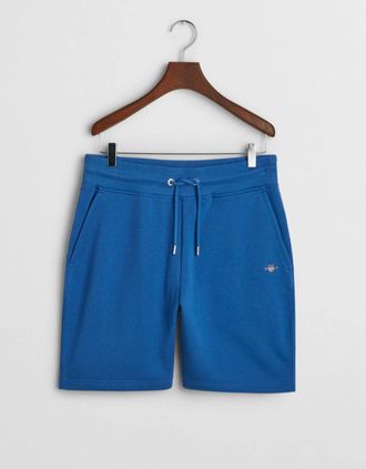 GANT Mens GANT Regular Shield Sweat Shorts, Rich Blue - Size: 37/36/32