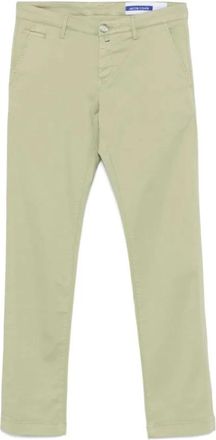 Jacob Cohen Heren, Broeken, Groen, Maat: W31 Denim