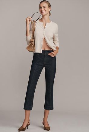 Maeve Slim 70s High-Rise Crop Flare Jeans