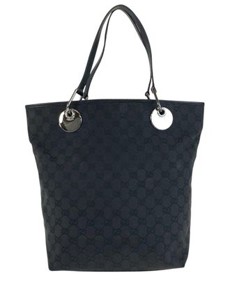 Gucci Black Gg Canvas Tote (Authentic Pre-Loved)