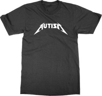 Generic Autism Band Logo T-Shirt (Black, XXL)