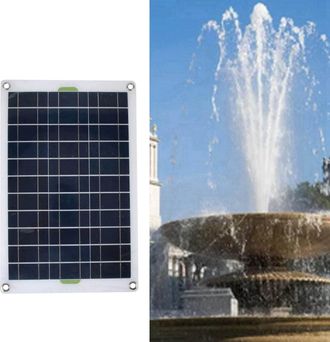 OEM Conjunto De Bomba Solar De Jard&iacute;n De 800 L/h, 12 V Cc, De Bajo Ruido, Con Panel Solar, Material De Silicona/pl&aacute;stico