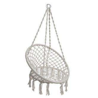 Hesperide Sill&oacute;n Suspendido De Macram&eacute; Plumaya - Hesp&eacute;ride