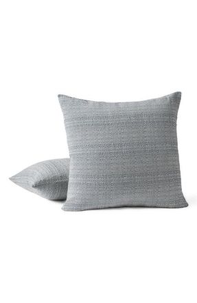 Coyuchi Lido Organic Cotton Throw Pillow Cover in Undyed W/Gulf at Nordstrom