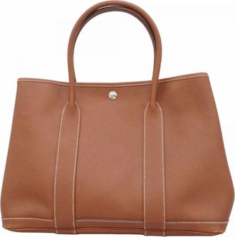 Herm&egrave;s Marron Negonda Leather Tote Bag (Pre-Owned)
