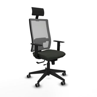 Piqueras y Crespo Silla De Oficina Con Cabecero Piqueras Y Crespo 1d066g1 Negro