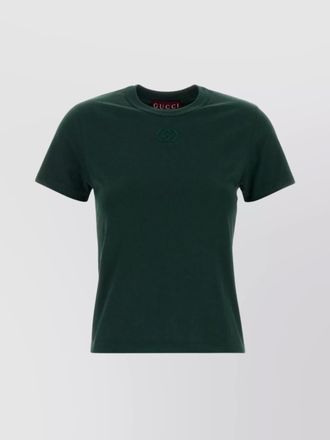 Gucci crew neck cotton t-shirt with short sleeves