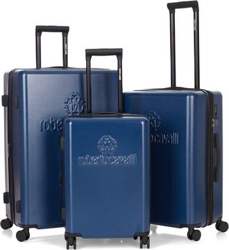 Roberto Cavalli 3Pc Expandable Hardcase Luggage Set