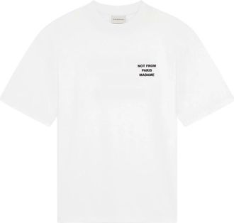 Dr&ocirc;le de Monsieur Heren, Tops, Wit, Maat: XL Katoen