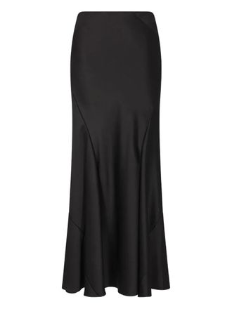Giorgio Armani silk maxi skirt - women - Silk - 38 - Black