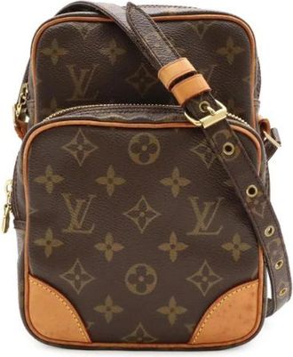 Louis Vuitton Pre-owned Monogram Shoulder Bag - Dames - Vintage Schoudertas - Bruin - ONE Size - Vintage