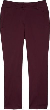 Fiorella Rubino New York stretch katoenen broek - Dames - Slim Fit Broeken - Rood - S - Katoen - Broeken