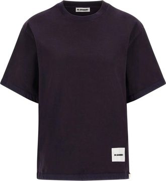 Jil Sander Klassiek T-shirt - Dames - T-shirts - Paars - S - Tops