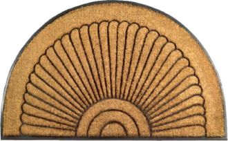 Imports Decor Sunrise Coir Door Mat, Non-Slip Rubber Backed Outdoor Entryway Rug, Durable Dirt Scraper Welcome Mat