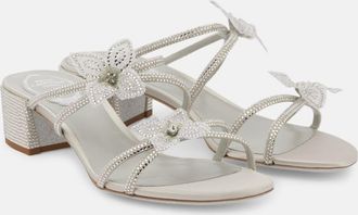 Rene Caovilla Caterina embellished bow-detail sandals