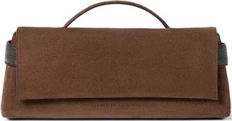 Brunello Cucinelli Tassen, Dames, Beige, ONE Size, Leer, Handtas