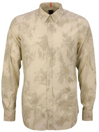 BOSS Overhemd met patroon - Beige