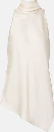 Brunello Cucinelli Asymmetric silk top