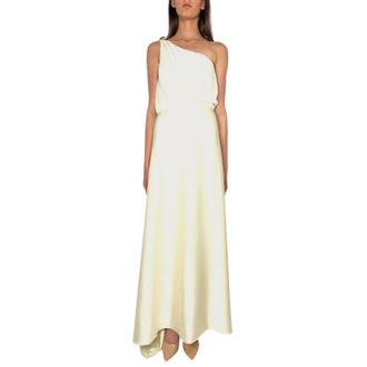 Nenette Dames, Jurken, Beige, Maat: S Satijn