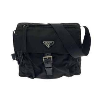 Prada Pre-owned Cross Body Bags, male, Black, Size: ONE SIZE Pre-owned Tessuto Nylon Shoulder Bag