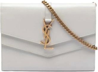 Saint Laurent Pre-owned Cross Body Bags, female, White, Size: ONE SIZE Pre-owned Crossbody Bag