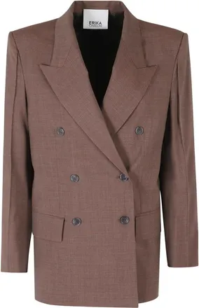 Erika Cavallini Semi Couture Donna, Giacche, Marrone, XS, new