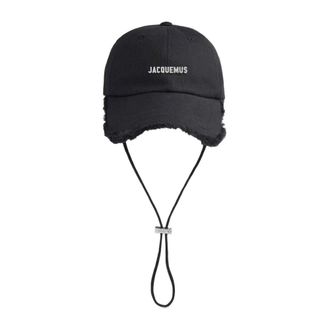 Jacquemus Caps, male, Black, Size: 58 CM La Casquette Artichaut Hat