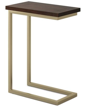 Simpli Home Skyler 18In Solid Mango/Metal Industrial C Side Table