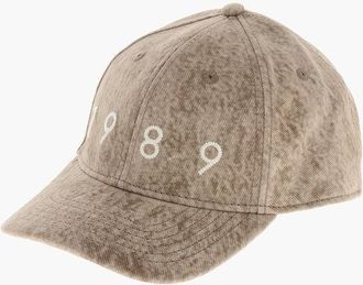 1989 STUDIO Flocked Denim Cap with Metal Detail size Unica