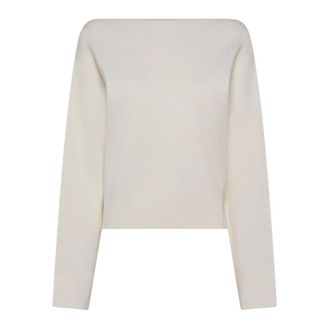 Seventy Barchetta - Dames - Ronde hals truien - Wit - XS - Wol - Truien & Vesten