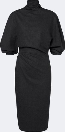 Khaite Harlin wool and cashmere midi dress