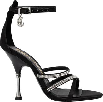 Just Cavalli Schoenen, Dames, Zwart, 36 EU, Sandalen met hoge hak