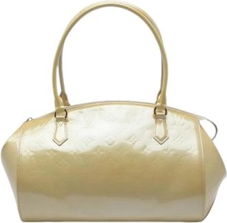 Louis Vuitton Pre-owned Sherwood PM - Dames - Vintage Handtas - Beige - ONE Size - Leer - Vintage
