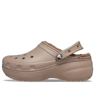Crocs (WMNS) Crocs Classic Platform Lined Clogs Mushroom 207938-195