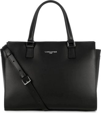 Lancaster Smooth Tote - Dames - Shoppers - Zwart - ONE Size - Leer - Tassen