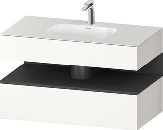Duravit Qatego Lavabo Encastrado Con Base De Lavabo Consola, - Duravit