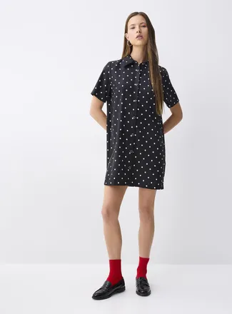 Twik Womens Flowy patterned shirtdress
