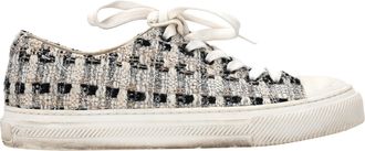 Stuart Weitzman Pre-owned Womens Goldie Sneakers in Multicolor Tweed - Multicolour Cotton - Size EU 39