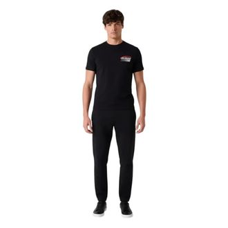 Guess T-Shirts, male, Black, Size: 2XL Lupo T-shirt